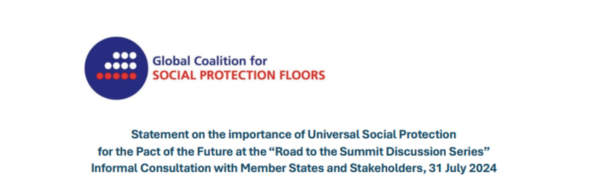 Emphasising Social Protection: Our Role in the Summit of the Future Preparation